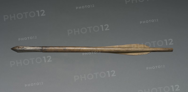 Crossbow Bolt, 1500s-1600s. Germany, 16th-17th century. Wood, leather, steel; average: 37.2 cm (14 5/8 in.).