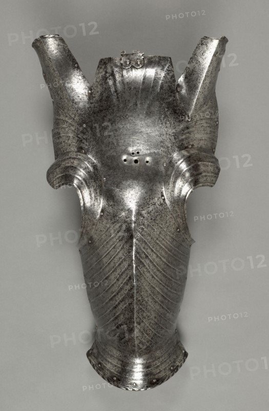 Chanfron in Maximilian Style, c. 1510. Germany, Nuremberg (?), early 16th Century. Steel ; overall: 59.2 x 33.2 x 10.1 cm (23 5/16 x 13 1/16 x 4 in.).