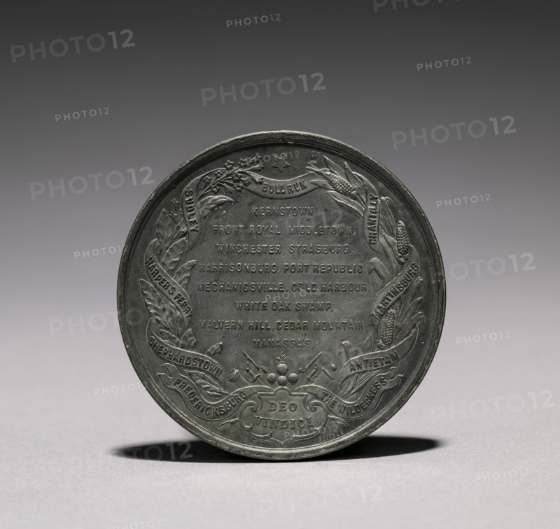 Medal: Lieutenant General T. J. Jackson (reverse). Armand Auguste Caqué (French, 1793-1881). Bronze; diameter: 5.1 cm (2 in.).
