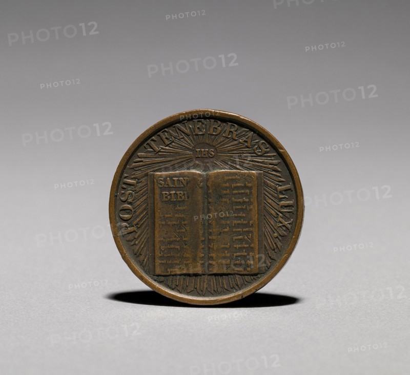Medal: Commemorating 3c Jubilé de la Reformation Genève 23 Aôut 1835 (obverse), 1835. France ? or Switzerland ?, 19th century. Bronze; diameter: 3.4 cm (1 5/16 in.).