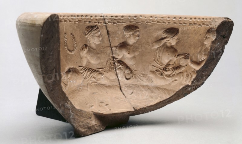 Fragment of a Mould, 27 BC - 14. Italy, Roman, Augustan period. Terracotta; overall: 14.6 cm (5 3/4 in.).