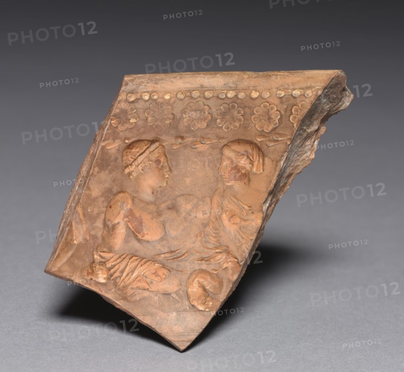 Fragment of a Mould, 27 BC - 14. Italy, Roman, Augustan period. Terracotta; overall: 5.2 cm (2 1/16 in.).