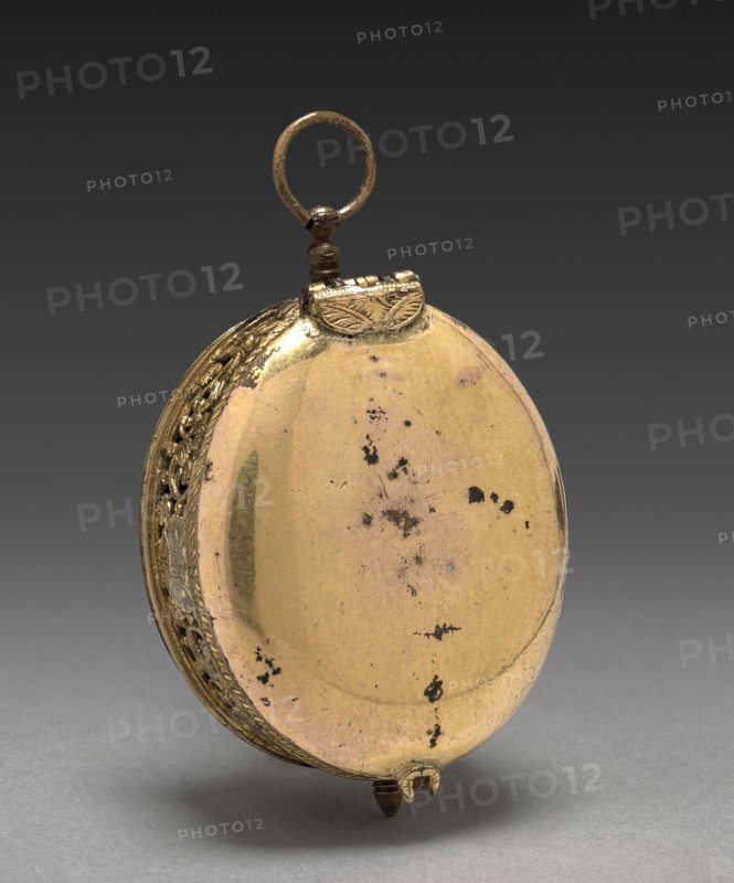 Watch, 1600s. Germany, 17th century. Gilded metal; overall: 5.3 x 4.5 cm (2 1/16 x 1 3/4 in.).