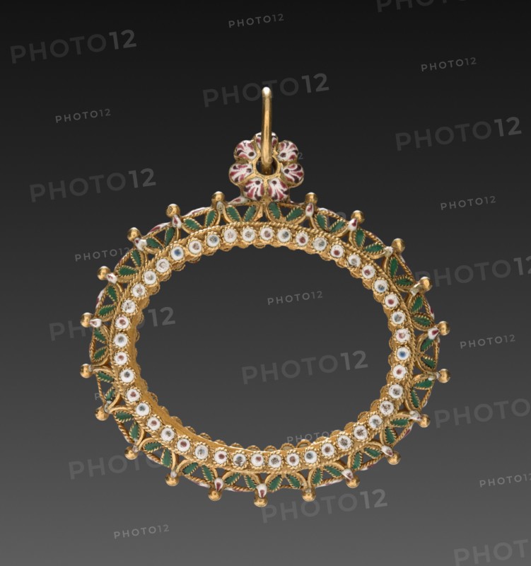 Pendant, late 1600s. Spain, late 17th century. Gold and enamel; overall: 4.7 x 4.7 cm (1 7/8 x 1 7/8 in.).
