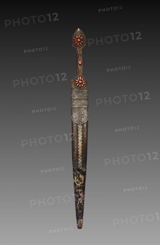 Dagger, 1700s - 1800s. Transcaucasian, Georgian. overall: 52.1 cm (20 1/2 in.); blade: 35.9 cm (14 1/8 in.)