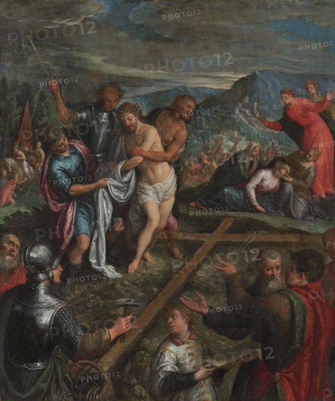 Preparation for the Crucifixion, early 1600s. Northern Italy, early 17th century. Oil on copper; framed: 73.5 x 63.5 x 6.4 cm (28 15/16 x 25 x 2 1/2 in.); unframed: 55 x 46.2 cm (21 5/8 x 18 3/16 in.).