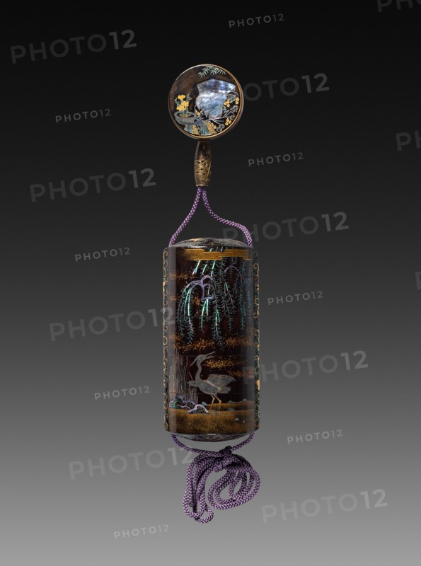 Inro, c. 18th century. Japan, Edo Period (1615-1868). Somada lacquer; overall: 9.9 x 4.8 cm (3 7/8 x 1 7/8 in.).