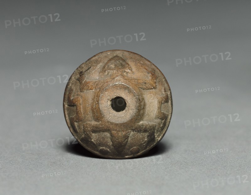 Spindle Whorl, before 1521. Mexico, 16th century or earlier. Terracotta; diameter: 2.4 cm (15/16 in.).