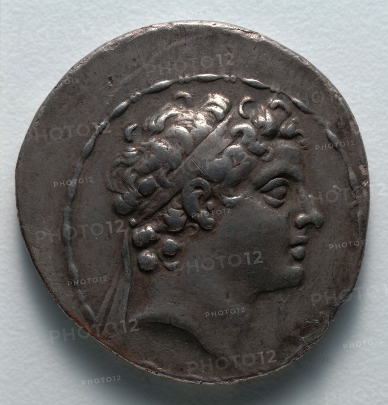 Tetradrachm: Head of the Child Antiochus V (obverse), 164-162 BC. Greece, 2nd century BC. Silver; diameter: 3.1 cm (1 1/4 in.).