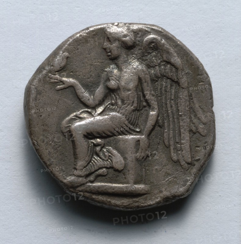 Stater: Nike-Terina (reverse), after 400 BC. Greece, Terina, after 5th century BC. Silver; diameter: 2 cm (13/16 in.).