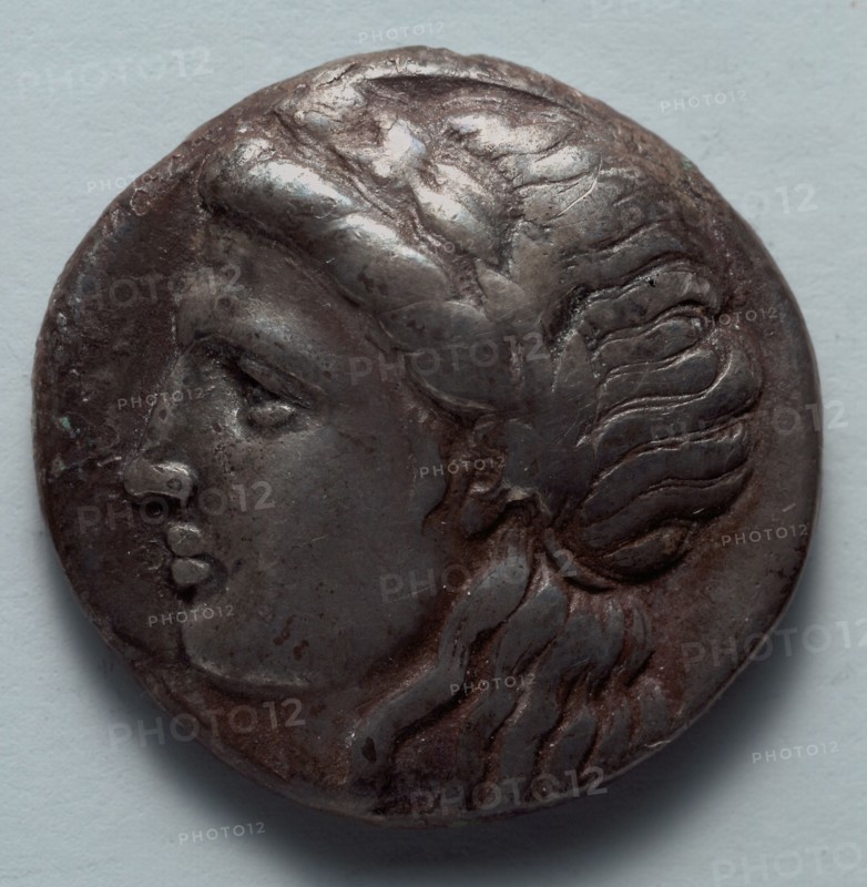 Tetradrachm, 350-190 BC. Greece, Miletus, 4th -2nd century BC. Silver; diameter: 2.6 cm (1 in.).
