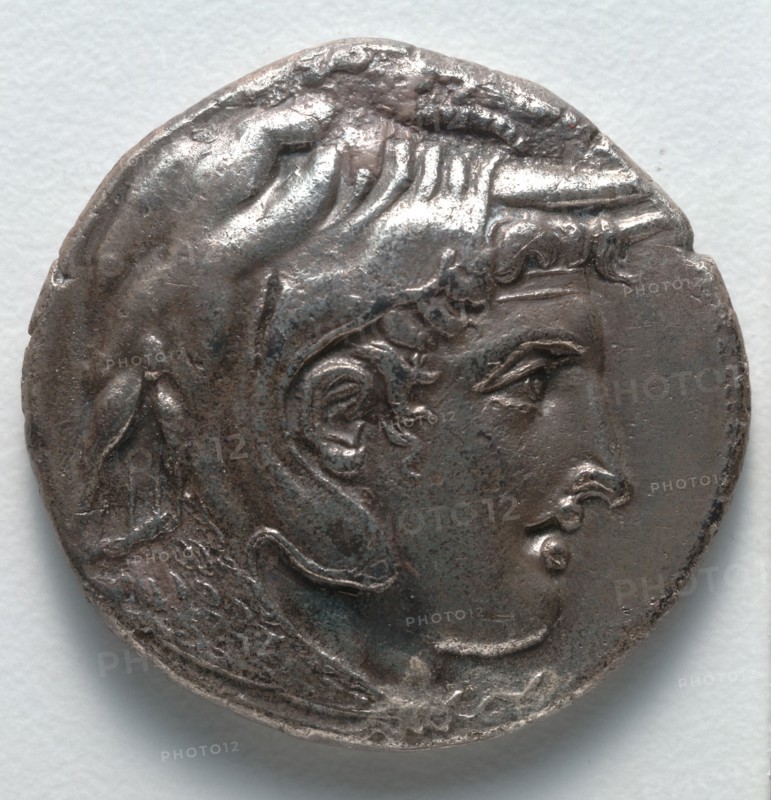 Stater: Alexander the Great (obverse), 305-285 BC. Egypt, Greece, reign of Ptolemy I. Silver; overall: 3 cm (1 3/16 in.).