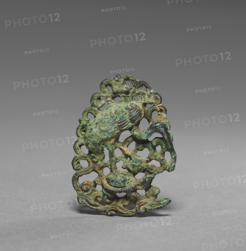 Ornament, 1100s-1300s. Korea, Goryeo period (918-1392). Bronze; overall: 3.5 x 2.6 cm (1 3/8 x 1 in.).