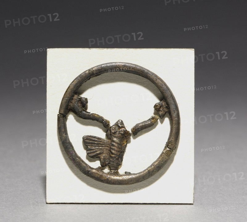 Ornament with Bat Design, 1200s. Korea, Goryeo period (918-1392). Bronze; diameter: 2.6 cm (1 in.).