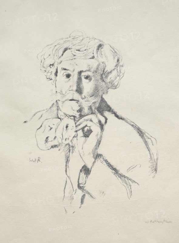 Edmond de Goncourt, 1897. William Rothenstein (British, 1872-1945). Lithograph