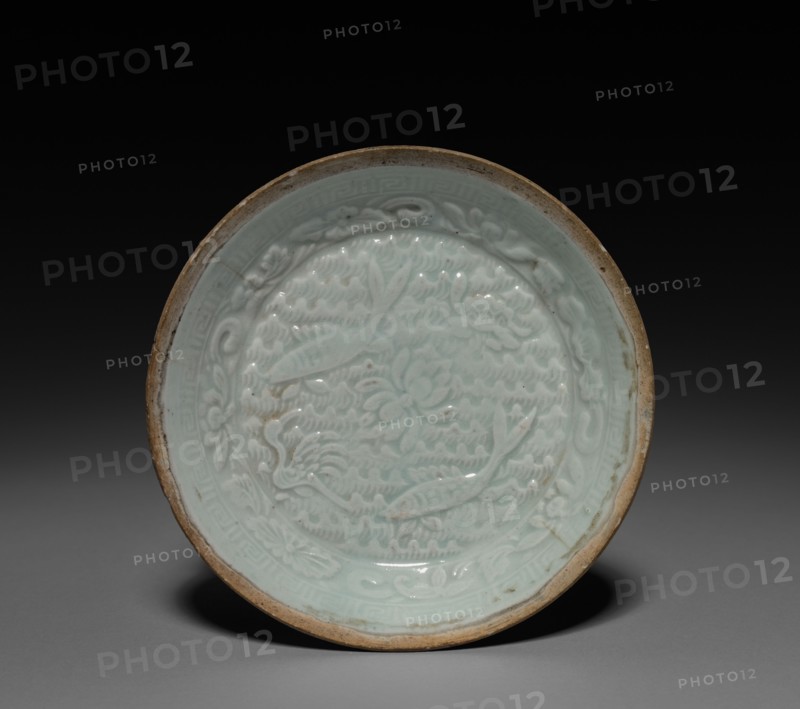 Saucer: Qingbai ware, 13th-14th Century. China, Southern Song Dynasty (1127-1279) - Yuan Dynasty (1271-1368). Porcelain; diameter: 14 cm (5 1/2 in.).
