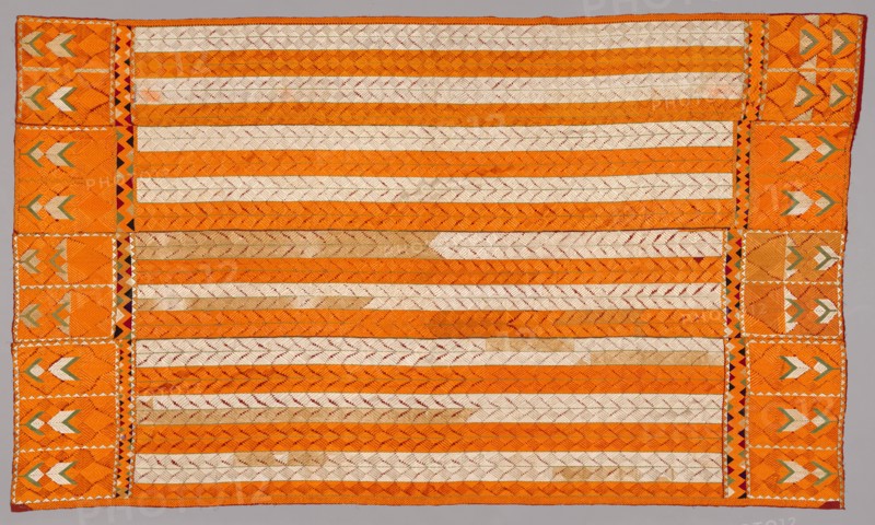 Shawl, 1800s. India, Punjab, 19th century. Embroidery (phulkari); cotton; overall: 265.4 x 152.4 cm (104 1/2 x 60 in.).