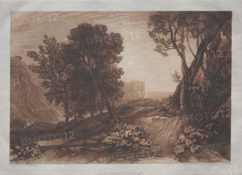 Solitude. Joseph Mallord William Turner (British, 1775-1851). Etching and mezzotint