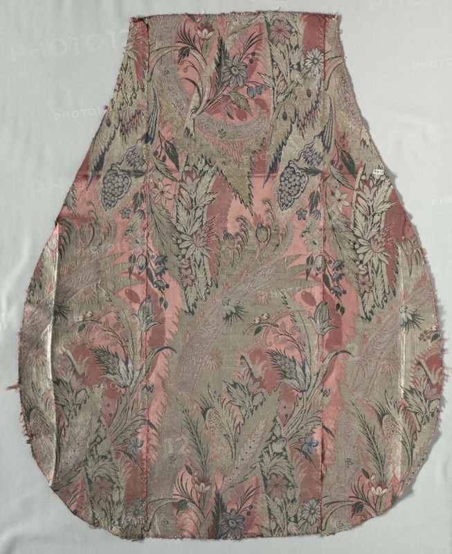 Half of a Chasuble, 1600s. Italy, 17th century. Silk; overall: 78.1 x 63.2 cm (30 3/4 x 24 7/8 in.).