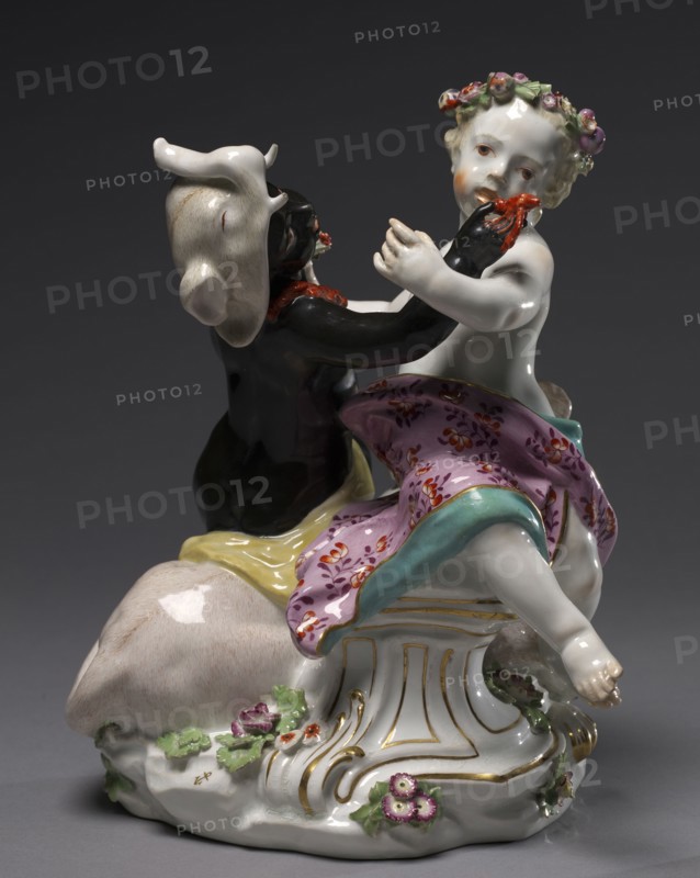 Asia and Africa, c. 1760. Chelsea Porcelain Factory (British). Soft-paste porcelain; overall: 23.5 x 17.6 x 18.7 cm (9 1/4 x 6 15/16 x 7 3/8 in.).