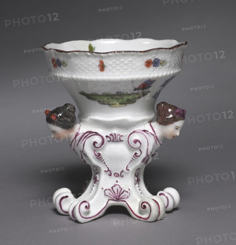 Pair of Salts from the Sulkowsky Service, 1735-1756. Meissen Porcelain Factory (German). Hard-paste porcelain; overall: 9.6 cm (3 3/4 in.).