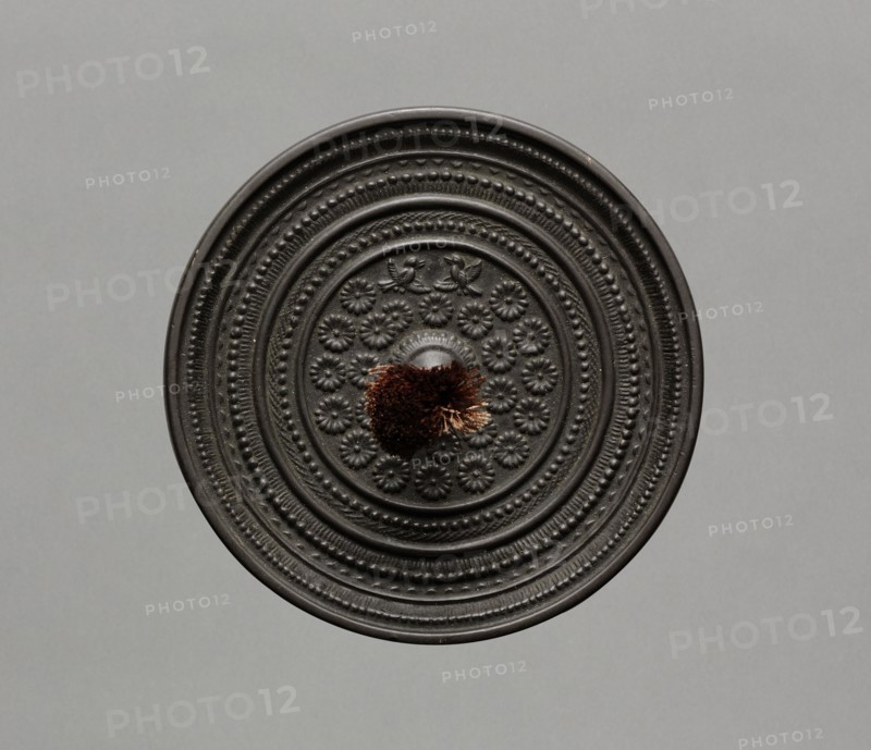 Mirror, 1400s-1500s. Japan, Muromachi Period (1392-1573). Bronze; diameter: 11 cm (4 5/16 in.).