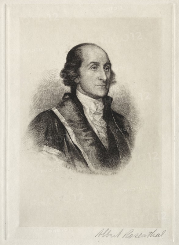 John Jay, 1887. Albert Rosenthal (American, 1863-1939). Etching