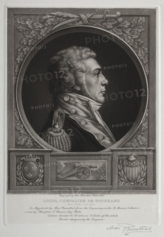 Louis, Chevalier de Toussard, 1900. Max Rosenthal (American, 1833-1918). Mezzotint