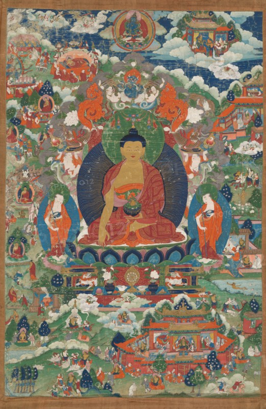 Mandara (pantheon), c.1700. Tibet, Qing dynasty (1644-1911), 18th century.