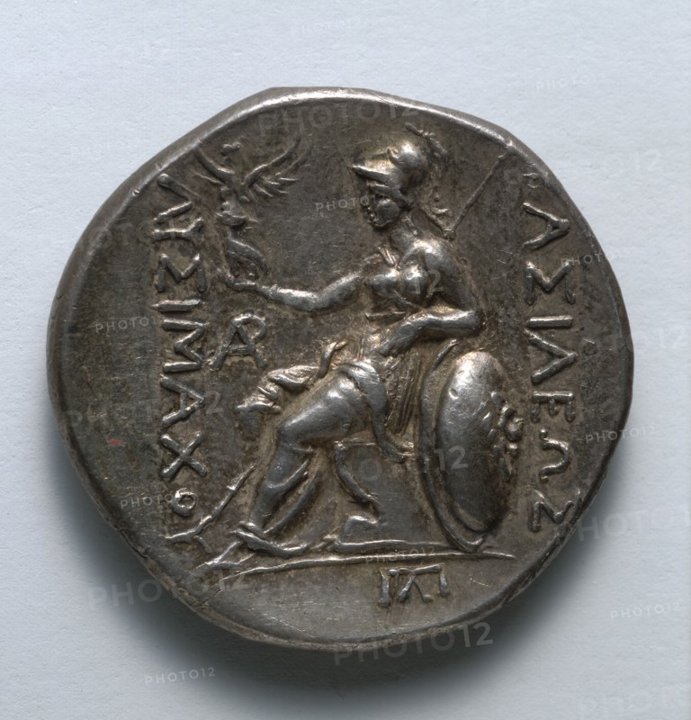 Tetradrachm: Athena (reverse), 323-281 BC. Greece, 4th-3rd century BC. Silver; diameter: 0.6 cm (1/4 in.).