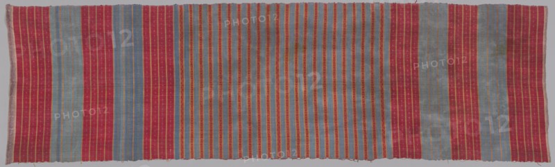 Blanket, 1800s. India, 19th century. Twill weave: cotton?, metal thread; overall: 302.3 x 87.6 cm (119 x 34 1/2 in.).