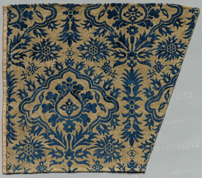 Velvet, 1600s. China, 17th century. Velvet; overall: 36.2 x 41.3 cm (14 1/4 x 16 1/4 in.).