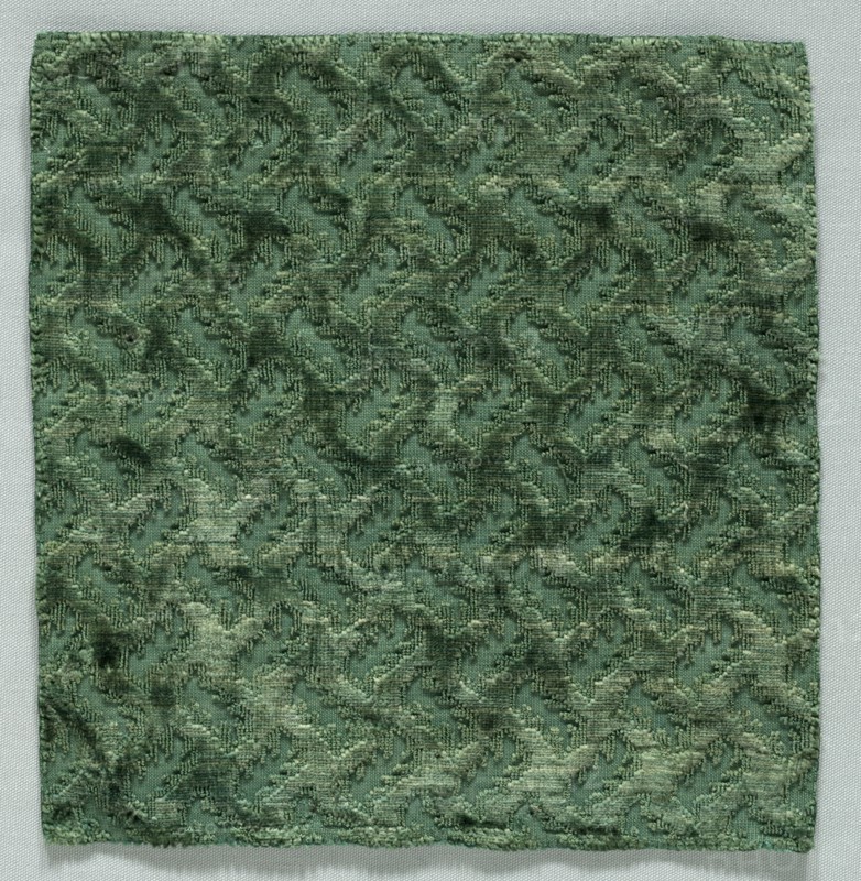 Velvet Fragment, late 1500s - early 1600s. Italy, late 16th century to early 17th century. Velvet; overall: 18.7 x 19.3 cm (7 3/8 x 7 5/8 in.)