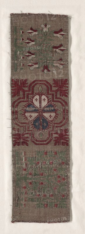 Woven Band, 1300s - 1400s. Germany, Cologne, 14th-15th century. Compound twill weave, silk; overall: 40.7 x 11.5 cm (16 x 4 1/2 in.)