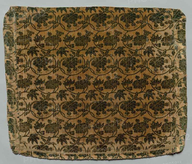 fragment, 1700s. China, 18th century. Velvet; overall: 51 x 65 cm (20 1/16 x 25 9/16 in.).
