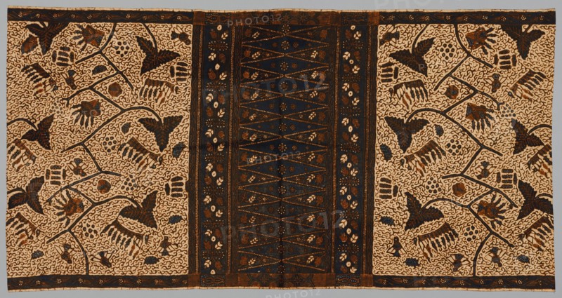 Wearing Cloth, 1800s. Indonesia, Java, 19th century. Batik; cotton; overall: 204.4 x 106.1 cm (80 1/2 x 41 3/4 in.).
