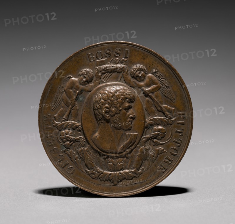 Medal: Guiseppe Rossi Pittore (obverse). Luigi Cossa (Italian, 1789-1867). Bronze; diameter: 6 cm (2 3/8 in.).
