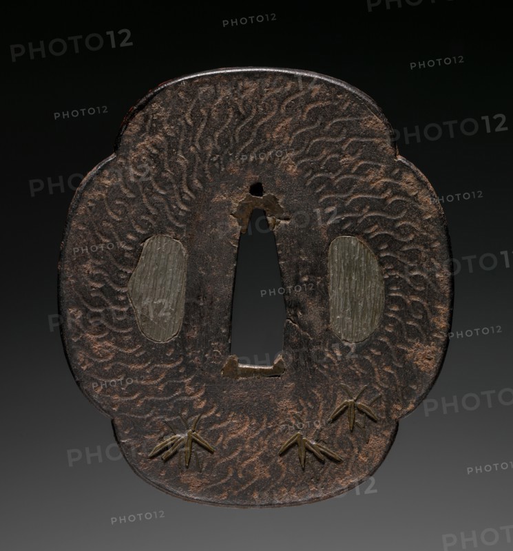 Sword Guard, 1800s. Japan, 19th century. Iron; overall: 6.8 x 7.4 cm (2 11/16 x 2 15/16 in.).