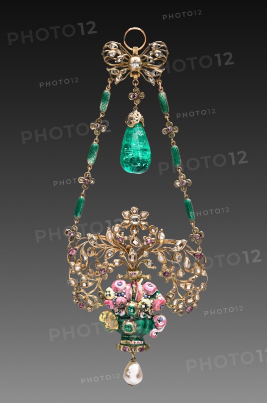 Pendant, 1700s. Continental, 18th century. Metal and enamel; overall: 14.6 cm (5 3/4 in.).