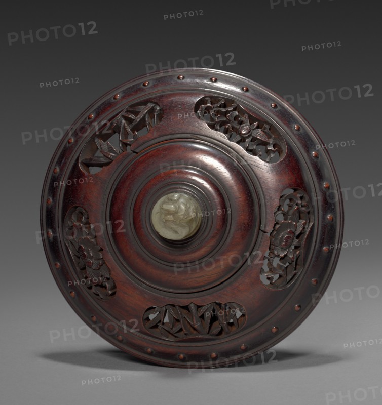 Jar (teakwood lid), 19th century. Japan. Porcelain; average: 22.9 cm (9 in.).