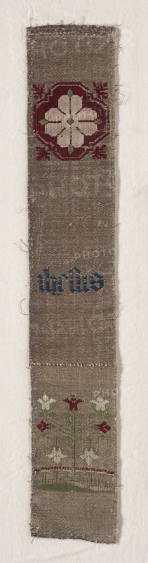 Fragment of Border, 1300s - 1400s. Germany, Cologne, 14th-15th century. Compound twill weave; overall: 45.7 x 8 cm (18 x 3 1/8 in.)