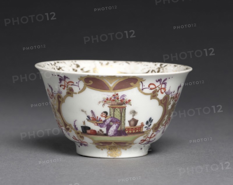 Cup, c. 1725. Meissen Porcelain Factory (German). Porcelain; overall: 4.4 x 7.7 cm (1 3/4 x 3 1/16 in.).