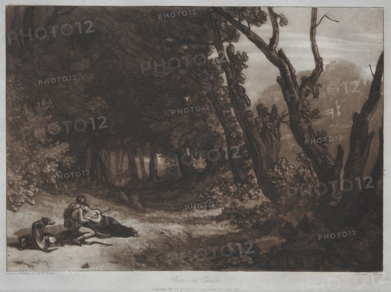 Liber Studiorum:  Procris and Cephalus. Joseph Mallord William Turner (British, 1775-1851). Etching and mezzotint