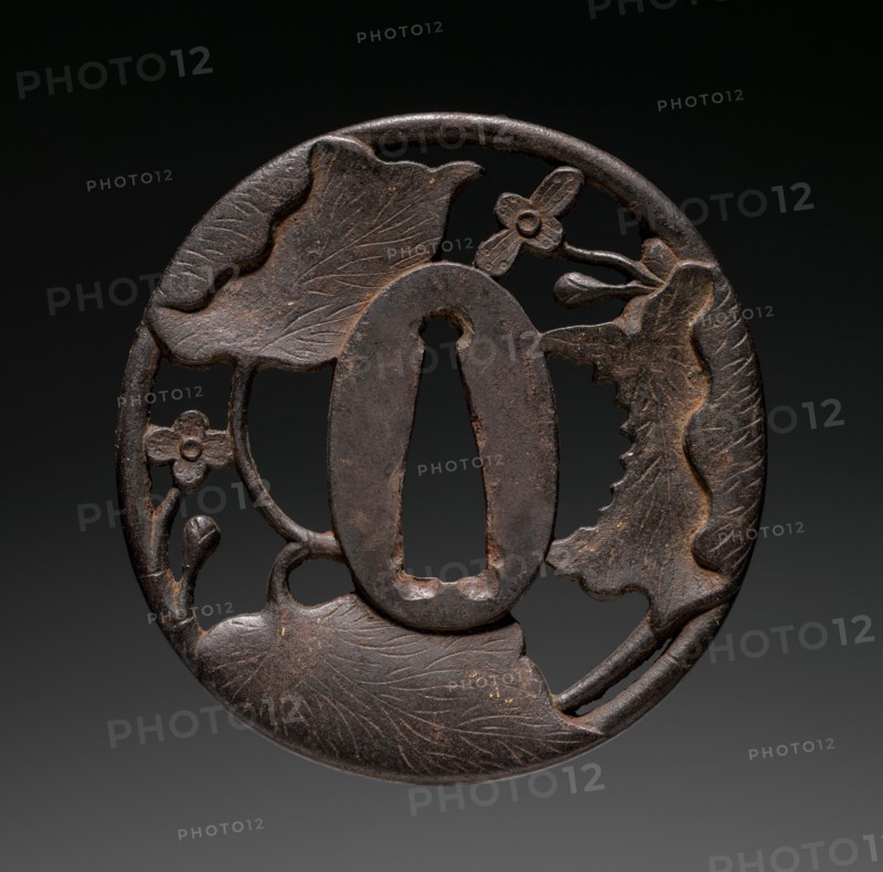 Sword Guard, c. 1800. Japan, Chosu school, Edo Period (1615-1868). Iron; diameter: 7 cm (2 3/4 in.).