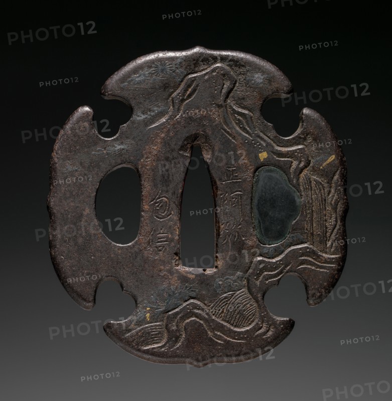 Sword Guard, early 19th century. Japan, Edo Period (1615-1868). Iron; overall: 6.8 x 6.8 cm (2 11/16 x 2 11/16 in.).