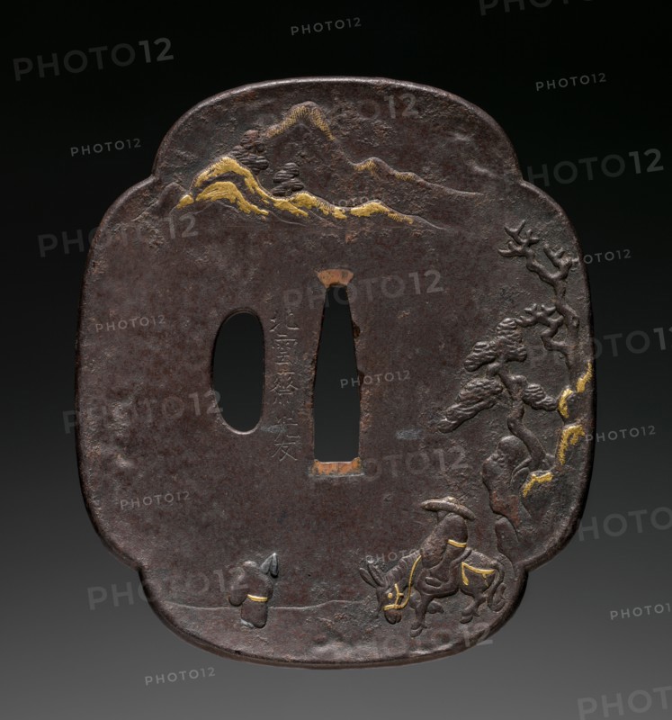 Sword Guard, mid 19th century. Japan, Edo Period (1615-1868). Iron; overall: 7.4 x 8.4 cm (2 15/16 x 3 5/16 in.).