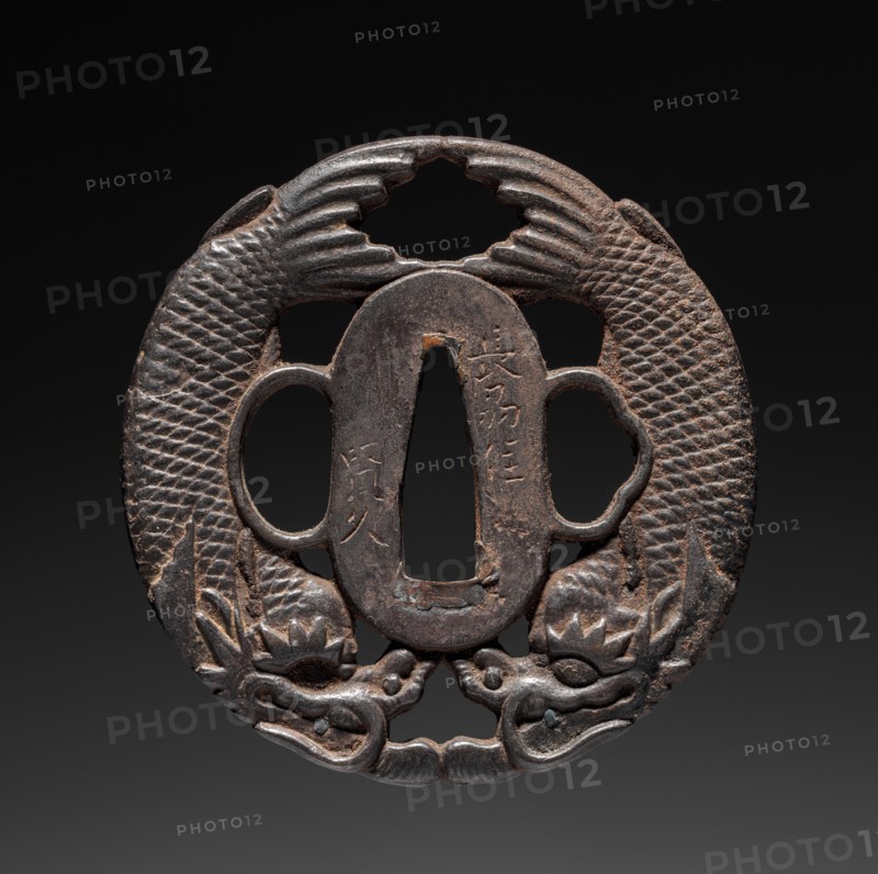 Sword Guard, c. 1800. Japan, Choshu school, Edo period (1615-1868). Iron; diameter: 6.8 cm (2 11/16 in.).