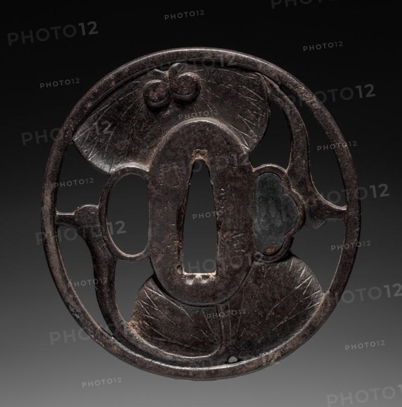 Sword Guard, mid 18th century. Japan, Edo Period (1615-1868). Iron; diameter: 7.4 cm (2 15/16 in.).