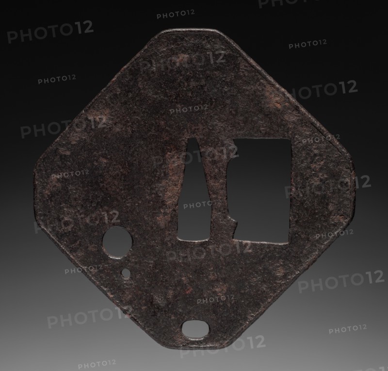 Sword Guard, 1573-1592. Japan, Momoyama period (1573-1615). Iron; overall: 9.6 x 9.6 cm (3 3/4 x 3 3/4 in.).