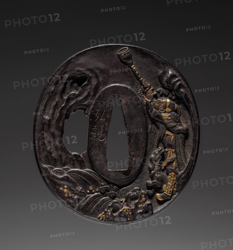 Sword Guard, early 19th century. Japan, Edo Period (1615-1868). Iron; diameter: 6.4 cm (2 1/2 in.).